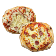 Mini pinsa margherita of salami